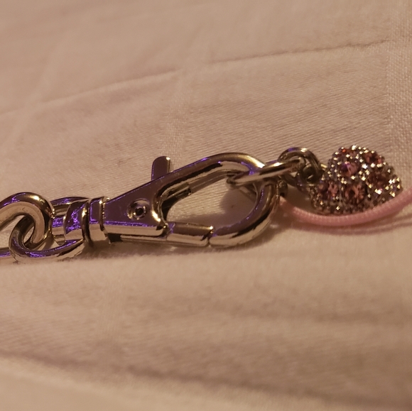 VINTAGE Breast Cancer Purse Holder Pink Rhinestone - Picture 7 of 9